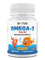 ОМЕГА-3 для дітей, OMEGA-3 for Kids, Biotus, риб'ячий жир, 300 мг, 120 капсул