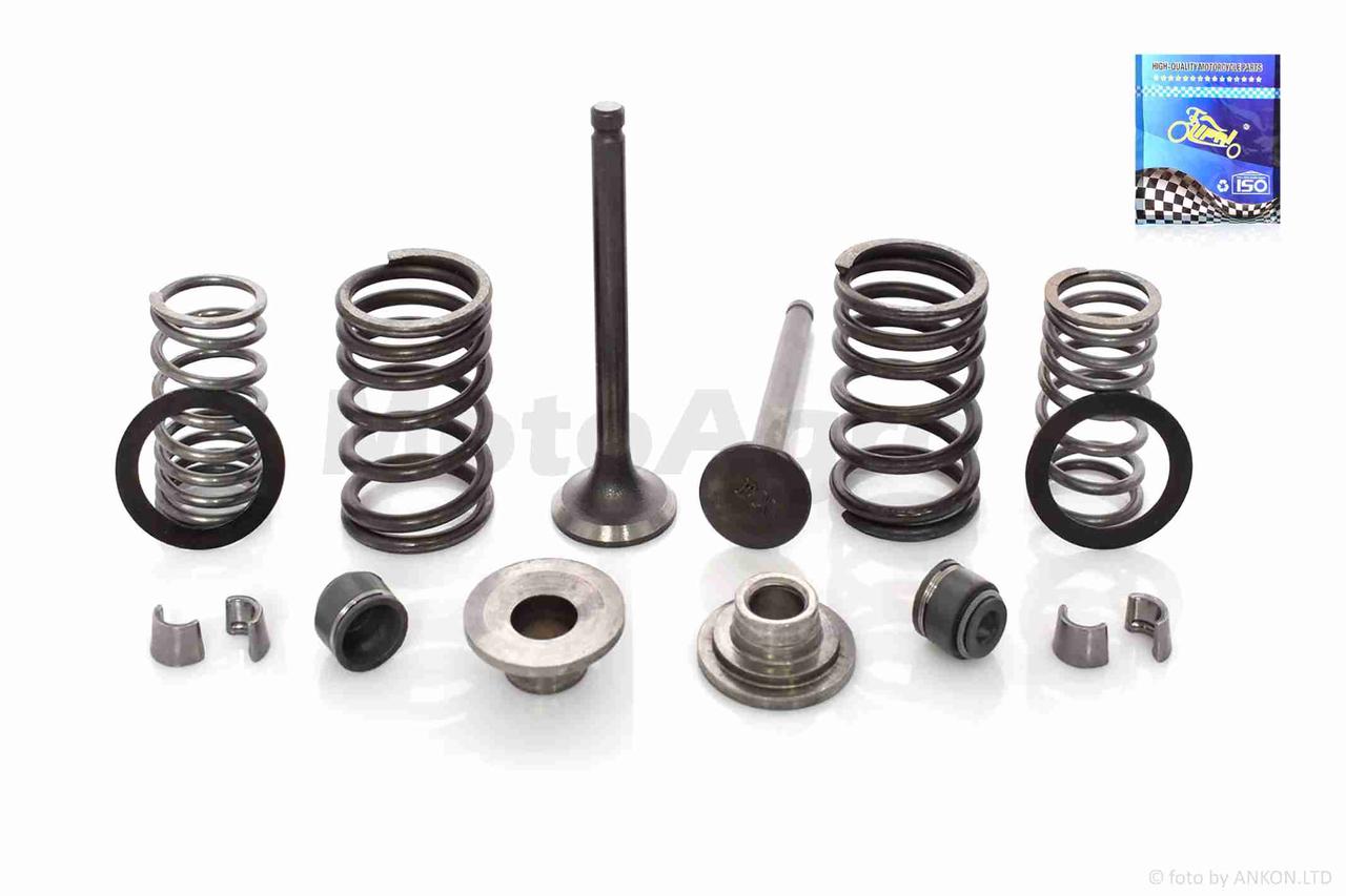 Клапани ГРМ d16/18.5 h64 китайський скутер 50 у зборі "LIPAI" AT-8907, фото 1