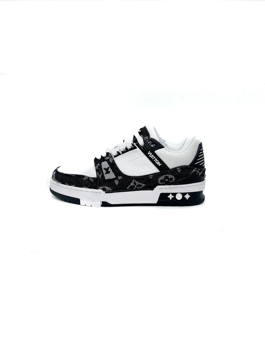 Louis Vuitton Trainer White Black, фото 1
