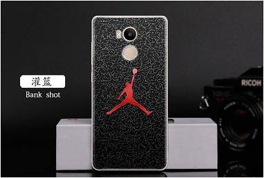 Силіконовий чохол бампер на Xiaomi Redmi 4 pro / Redmi 4 prime з малюнком баскетболіст