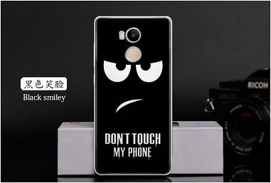 Силіконовий чохол бампер на Xiaomi Redmi 4 pro / Redmi 4 prime з малюнком don't touch my phone