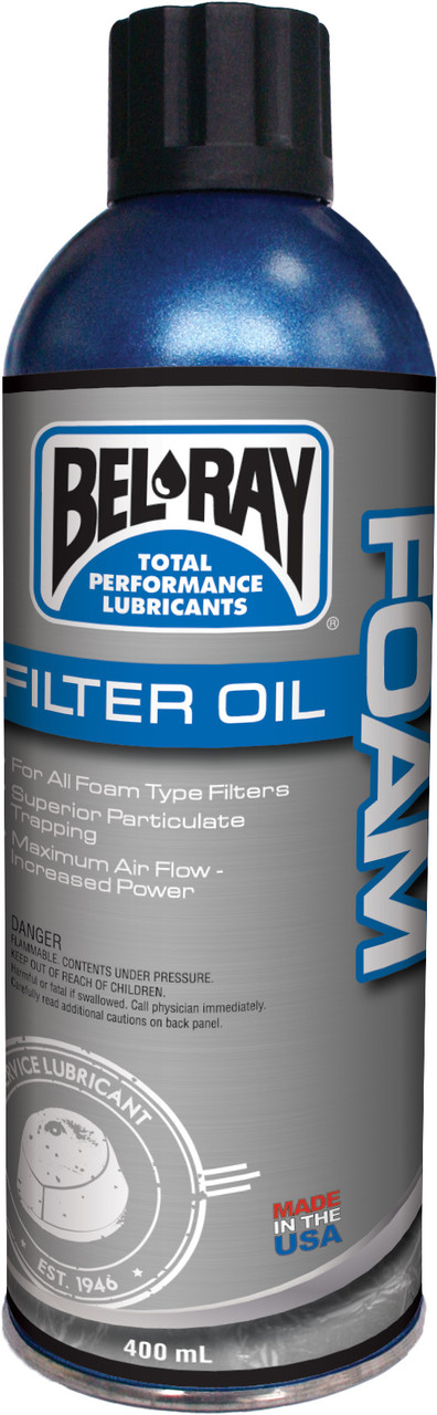 Bel-Ray Foam Filter Oil Spray масляний аерозоль для просочення повітряного фільтра мотоциклів