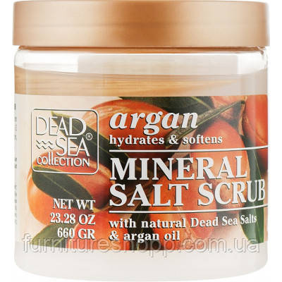 Скраб для тіла Dead Sea Collection з мінералами Мертвого моря й аргановою олією 660 г (830668009028), фото 1