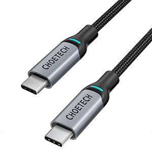 Кабель Choetech ХСС-1015 Black USB-C to USB-C PD60W 2m