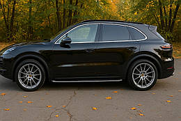 Оригінальні підніжки для Porsche Cayenne 2018- рр. Алюміній + пластик (2 шт.)