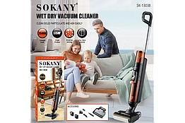Бездротовий миючий пилосос швабра Sokany 175 Вт до 25 хвилин роботи