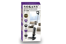 Вертикальний пилосос SOKANY SK-13040 акумуляторний 175 Вт для сухого та вологого прибирання білий