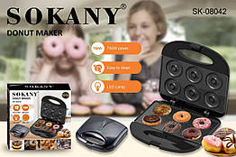 Машина для пончиків Sokany SK-08042 потужність 750 Вт нержавіюча сталь