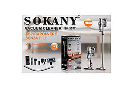 Пилосос бездротовий для сухого прибирання Sokany SK-3377 2000 Вт сірий
