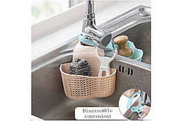 Органайзер для мочалок на кухню пластиковий 15.5х9х5.5 см з отвором для води