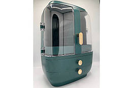 Органайзер для косметики зелений високоякісний пластик TV50083g