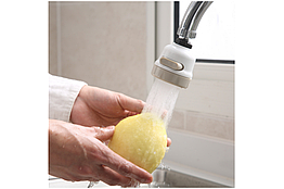 Фільтр на кран 3 в 1 білий ABS 22*53*85 мм легко встановлюється самоочищається