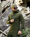 Легка Вітровка Тактична куртка Cambodia оливкова з еластичного матеріалу ТМ, фото 2