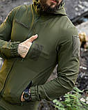 Легка Вітровка Тактична куртка Cambodia оливкова з еластичного матеріалу ТМ, фото 7