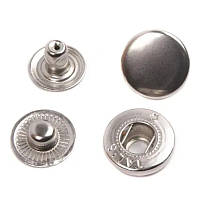 Кнопка №61 D15mm сталь alfa TALS nikel (720/уп)