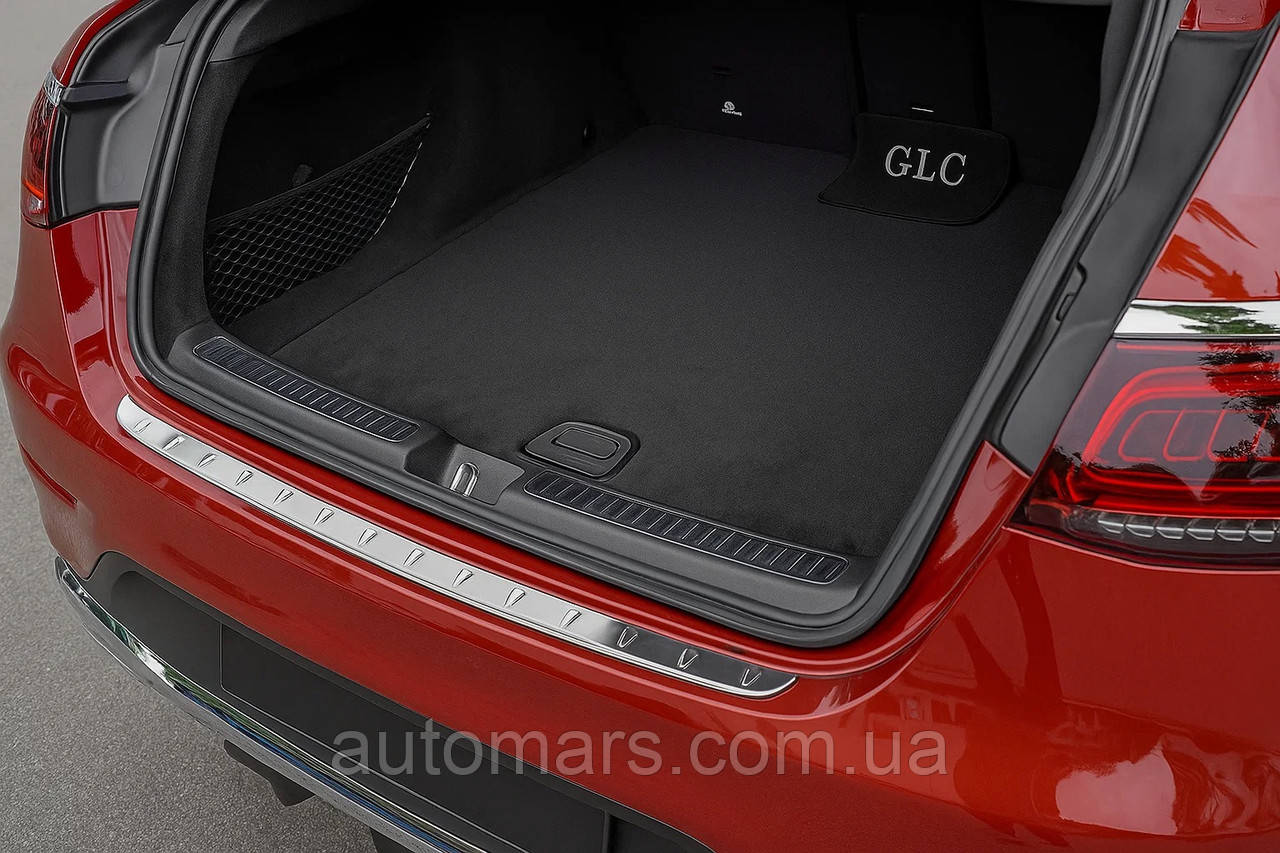 Накладка на задній бампер (ABS) для Mercedes GLC coupe C253 2016-2023 рр, фото 1