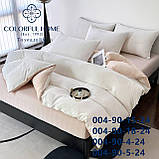 Постільна білизна євро муслін-жатка на резинці 200*230, фото 3