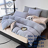 Постільна білизна євро муслін-жатка на резинці 200*230, фото 5