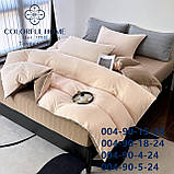 Постільна білизна євро муслін-жатка на резинці 200*230, фото 6