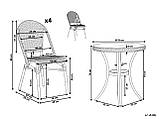 Ротанговий комплект для саду RIFREDDO — стіл і 4 стільці, фото 10