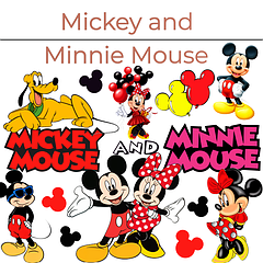 Mickey and Minnie Mouse