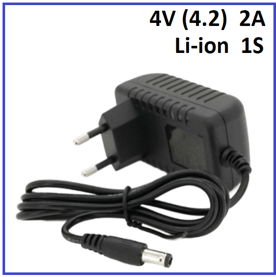 Зарядний пристрій Voltronic для Li-ion 4V (4.2) 1S до 2A штекер 5.5х2.5, фото 1