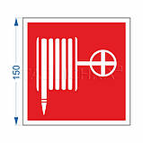 Наліпка "Пожежний кран-комплект" 15х15 см, фото 2