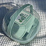 Набір пластикового посуду Supretto для пікніка 48 предметів, м'ятний, фото 2