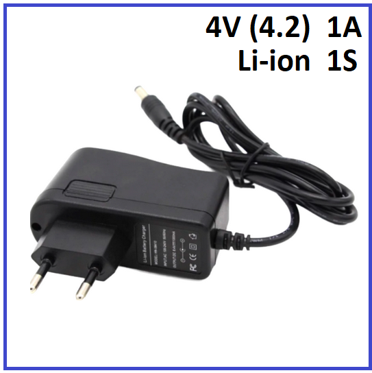 Зарядний пристрій Voltronic для Li-ion 4V (4.2) 1S до 1A штекер 5.5х2.5, фото 1