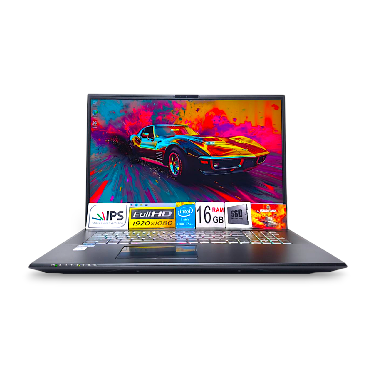 Ноутбук Clevo Prostar 17.3 FHD 144Hz IPS Core i7-8750H 16GB SSD 500GB Nvidia RTX 2070 8GB