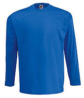 Футболка с длинным рукавом Fruit of the loom Valueweight long sleeve S Синий (61-038-0) D13-2025