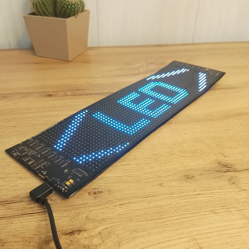 Світлодіодна стрічка для авто LED EYES 16×64 RGB 92×374 мм з Bluetooth керуванням, фото 1