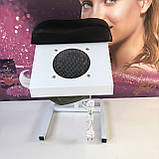 Витяжка для педикюру з підставкою, потужністю 100 Вт чорна, фото 9