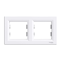 Рамка 2г гориз. біла ASFORA (EPH5800221)