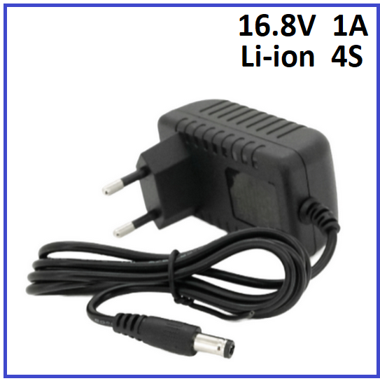 Зарядний пристрій Voltronic для Li-Ion 16.8V 4S до 1A штекер 5.5х2.5, фото 1