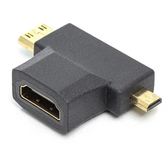 Перехідник Mini HDMI (M) / Micro HDMI (M) / HDMI (F) – Універсальний Мульти-Адаптер для Ваших Гаджетів