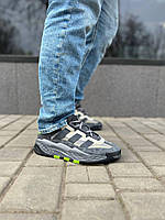 Сірі шкіряні чоловічі кросівки Adidas Niteball - демісезонні адідас