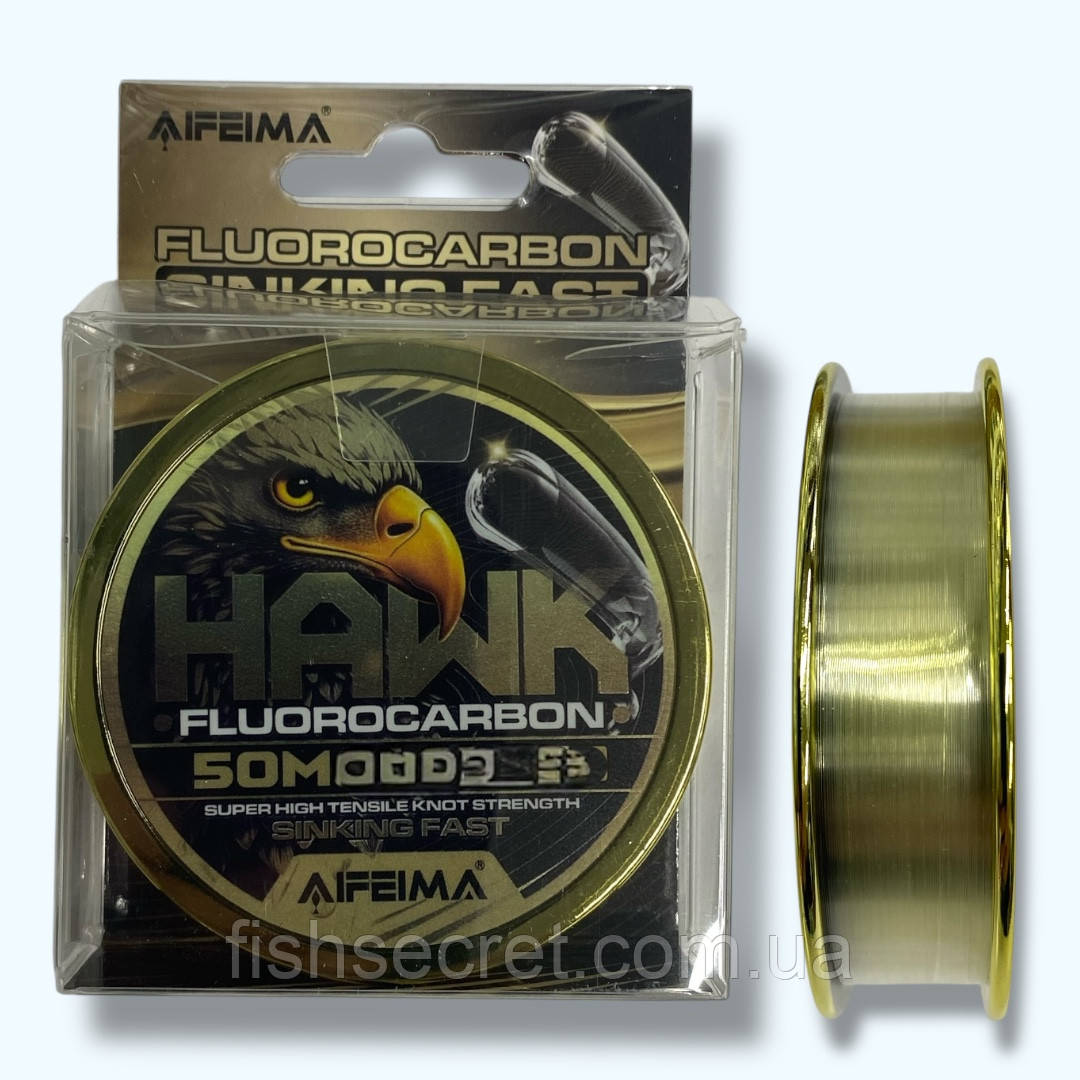 Фторокарбон Feima Hawk 50м. 0.12мм. 3.9кг., фото 1