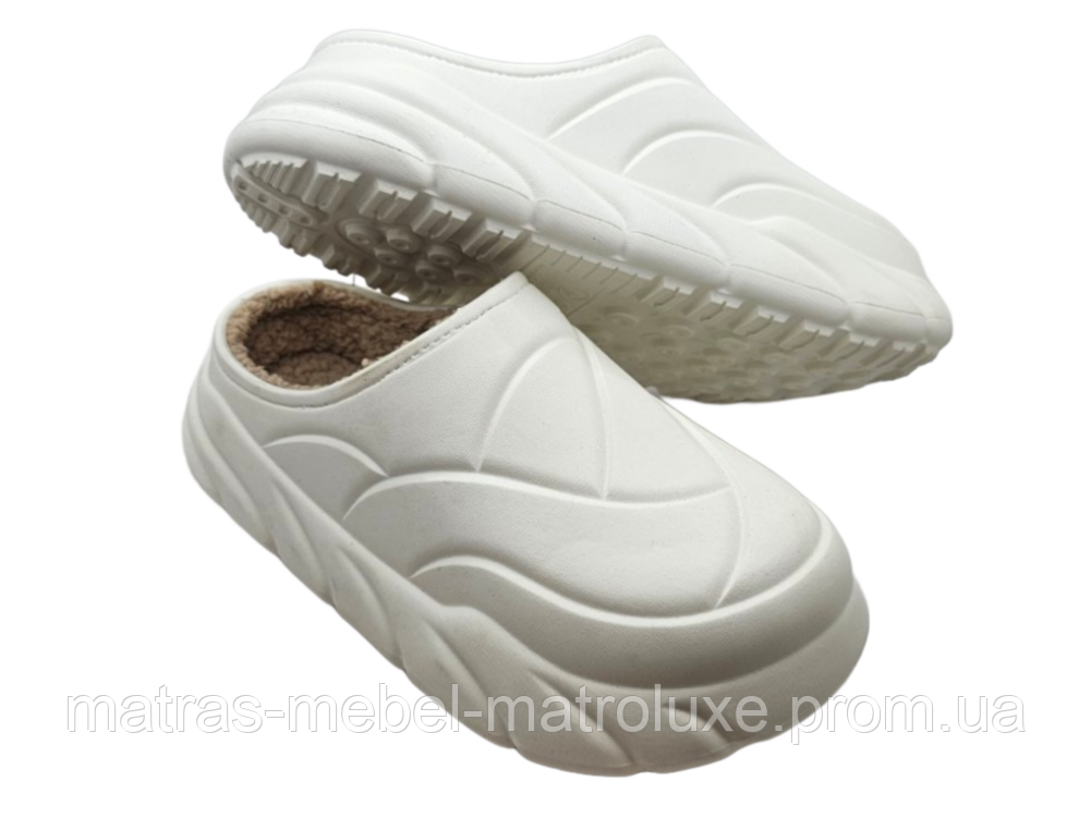 Сабо жіночі утеплені Верта ВМ-101 молочний (6 пар 38-41)