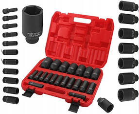 Набір ударних головок, 10-38 мм 20 предметів, 1/2", KD11794