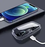 Бездротові Bluetooth-навушники Smart Touch Control Х10 чорні, фото 2