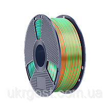SUNLU PLA + SILK Tri Color Orange Blue Green / Помаранчевий Синій Зелений 1,75 мм 1 кг Пластик Філамент для 3D принтера, фото 4