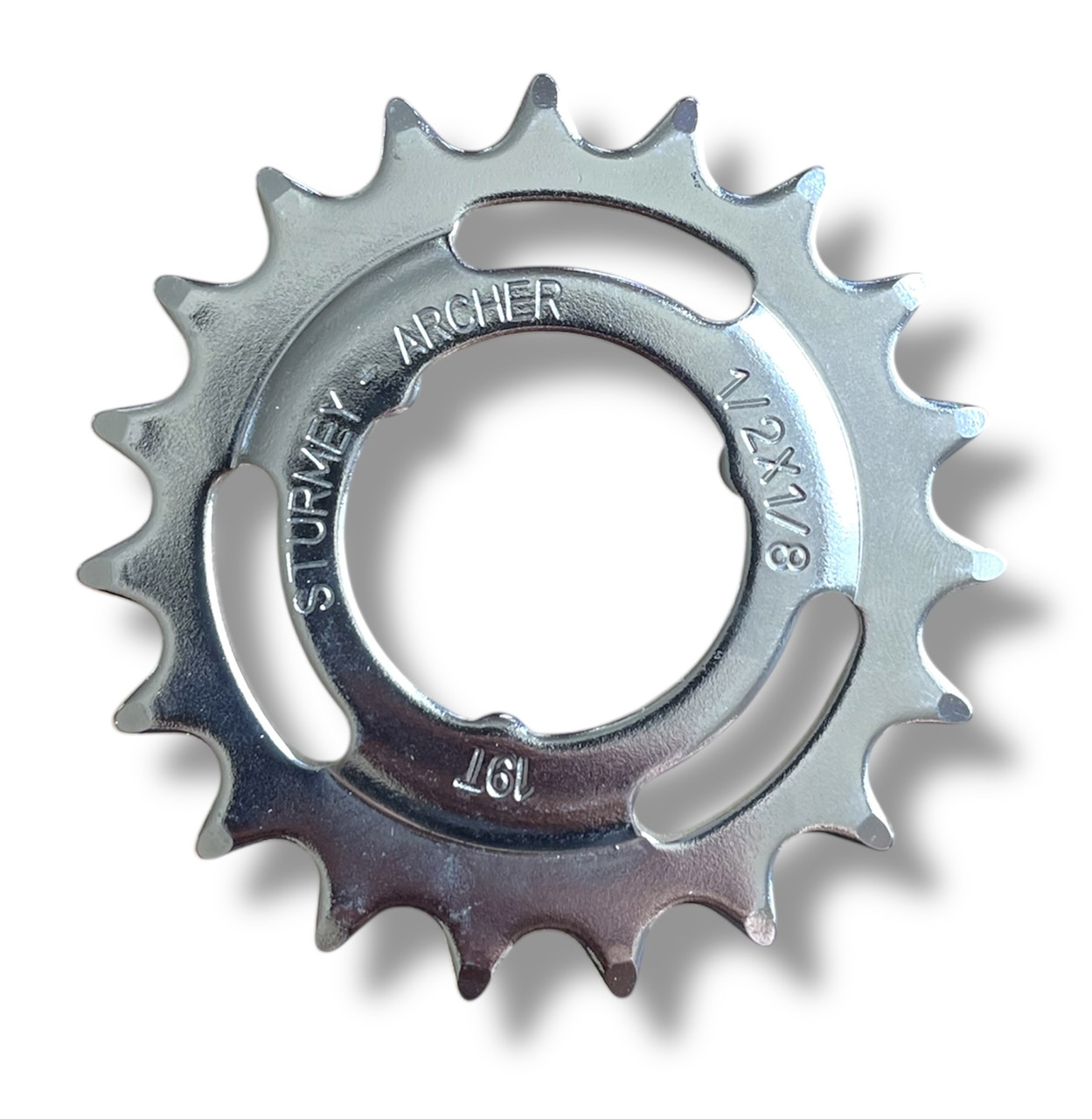 Зірка Sturmey Archer 19T 1/2"x1/8" для планетарної втулки внутрішній діаметр: 34,8 мм, фото 1