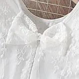 Ошатна сукня для дівчинки розмір 122 білого кольору, фото 3