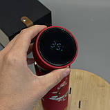 Термос із цифровим дисплеєм і матовим покриттям Червоний "Сакура", фото 2