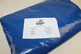 Тент нов. зрз. посилен. Газель 2-стор. 8 лювер. 500г/м кв. (синiй) (БелТент) 3302-8508020