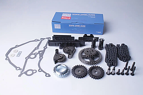 Р/к ГРМ 72/92 дв.405-409 Euro-2 повний Розрізні зірки (зірки+ланцюги+важілі+гідронат.+заспок.) ISB 406.3906625