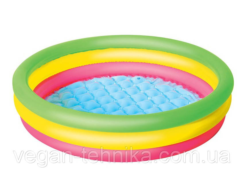 Басейн надувний дитячий Bestway 51104 102х25 см, фото 1