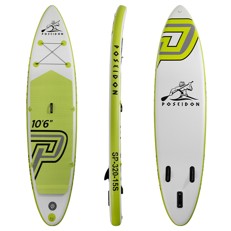 Дошка SUP Poseidon SP-320-15S. Купити надувний сапборд, дошку для греблі стоячи Посейдон. Розмір 320×76×15 см, фото 1