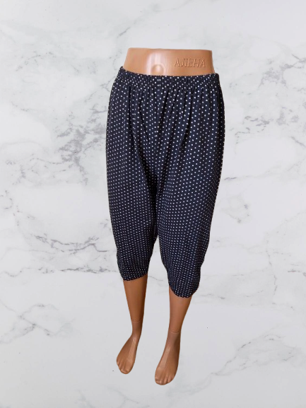 Бриджі жіночі бавовна стрейч сині в горошок р.52-62. Від 6шт по 106грн, фото 1